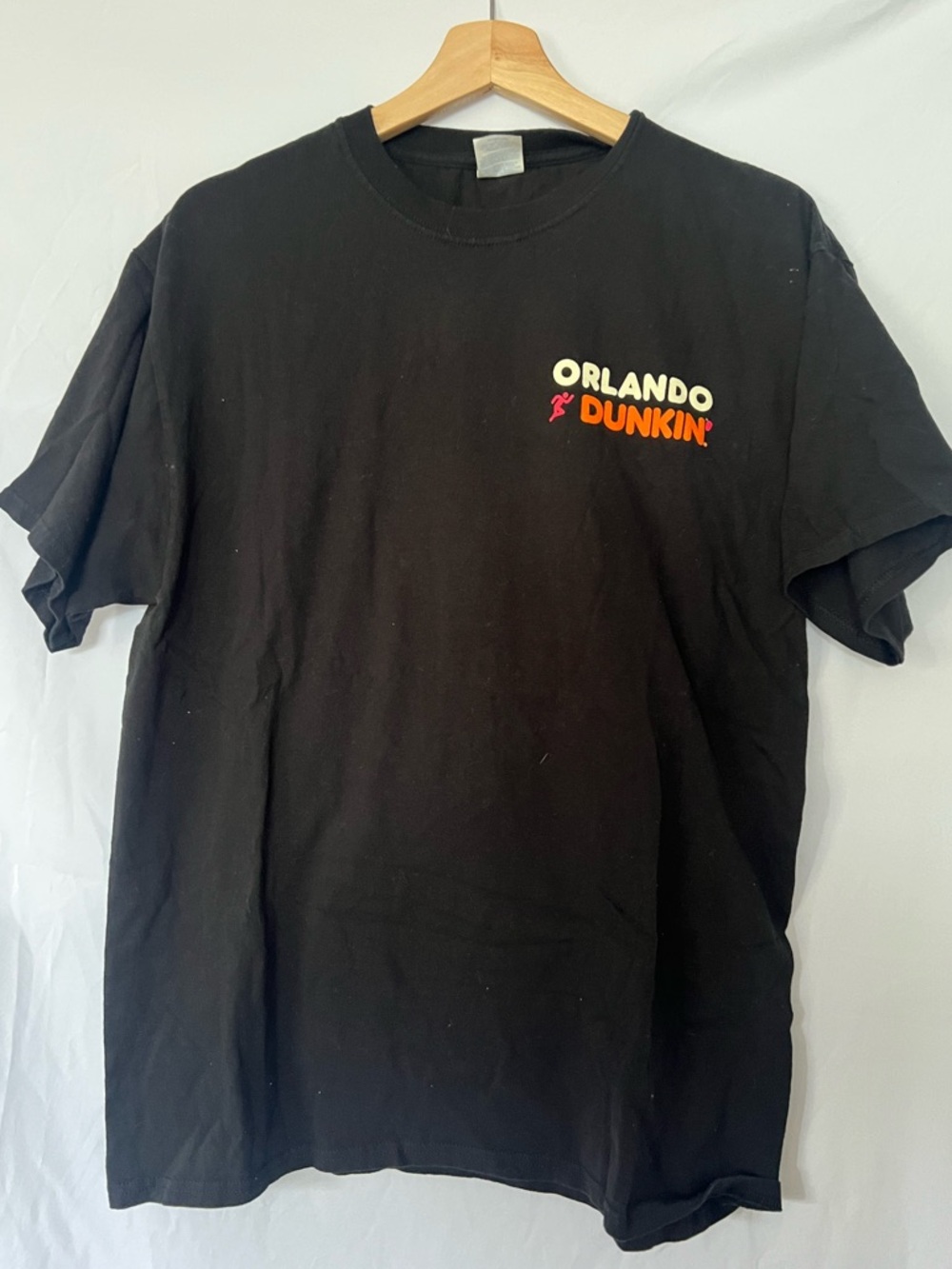 Orlando Dunkin Donut Graphic Tee - Novelty T-Shirt - Size Large Fun Cartoon - Picture 2 of 3